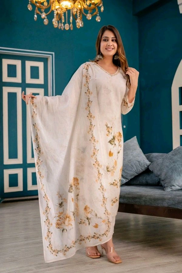 GabaTimes  Kurti Pant Dupatta  - Xl