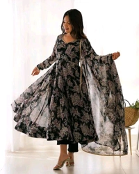 GabaTimes  Anarkali Suit Set Collection  - colour 1, Xl