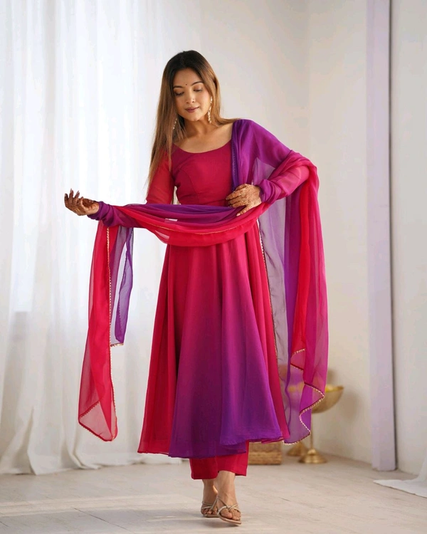 GabaTimes  Anarkali Suit Set Collection  - L