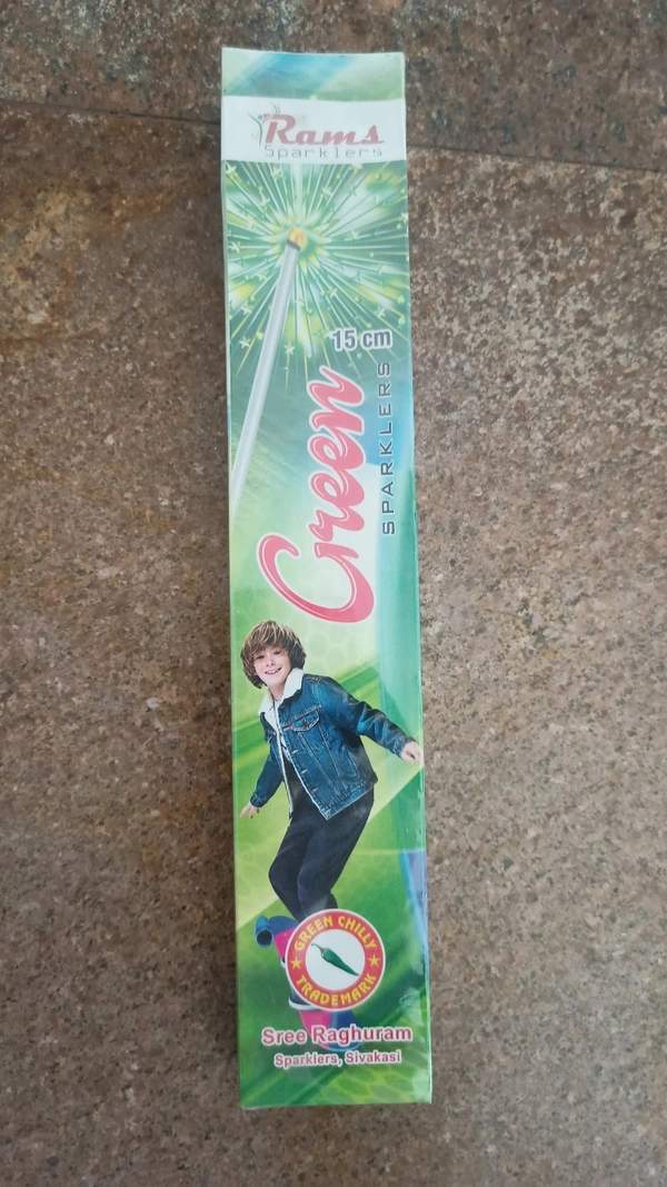 15cm Green Sparklers