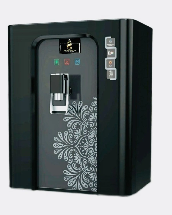 Aqua Nine Water purifier with digital display With RO + COPPER+ ALKALINE + TDS White Variants  - Black