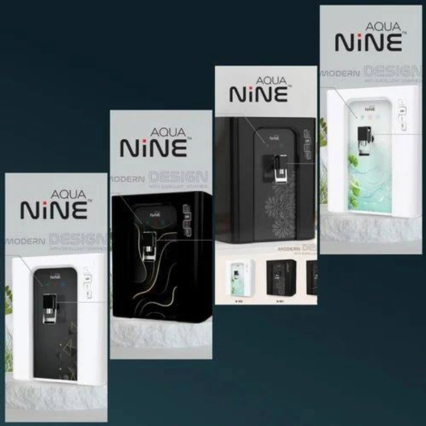 Aqua Nine Water purifier with digital display With RO + COPPER+ ALKALINE + TDS White Variants  - Black