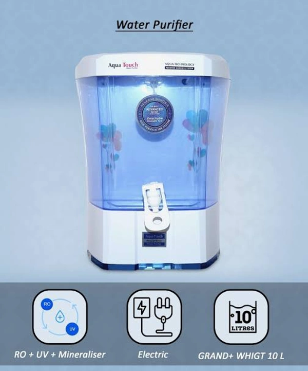 Aqua Touch Water Purifier RO + Alkline TDS Control - Aqua Blue