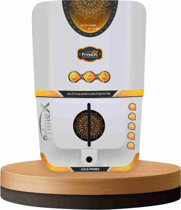 Aqua X Prime Copper Ro Water Purifier With Copp + Ro + TDS Adjuster With Copper Technology - White