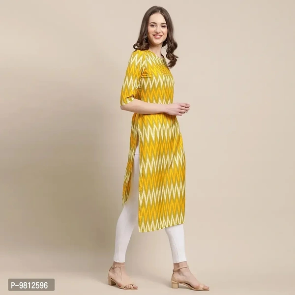 Fashionable Straight Multicoloured Printed Crepe Kurta For Women Combo Pack Of 2 - S-37