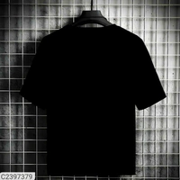 Mozzby Lifestyle  Premium Cotton Half Sleeve Printed Tshirt for Men - Black, M