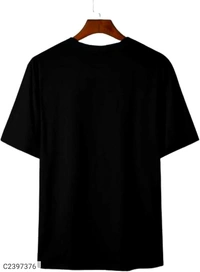 Mozzby Lifestyle  Premium Cotton Half Sleeve Printed T-shirt for Men - Black, M