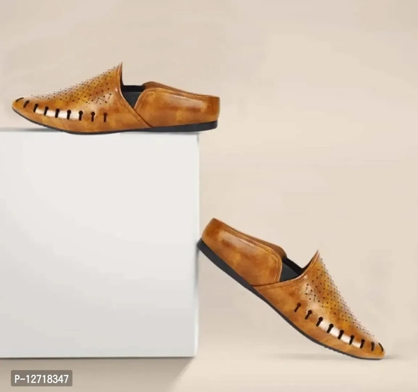 Austrich Men Stylish Mojari For Men - Tan, EURO43