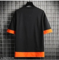 LIEO TRENDY MEN'S T-SHIRT  - Black, L