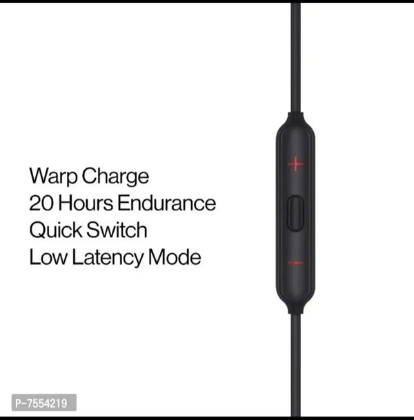 One Plus  New One Plus Dot Neckband Neckband Earphone Bluetooth 5.0 Wireless Headphones with Hi-Fi Stereo Sound, 12Hrs Playtime, Lightweight Neckband