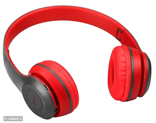 Best Buy headphone low price P47 Foldable/Sports/Office/ Gaming Wireless Headphone with Mic Bluetooth Headset - Red