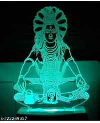 The CRAFTVERRE Shiv Ji 3D Illusion Night Lamp Comes with 7 Multicolor and 3D Illusion Design Suitable for Room,Drawing Room,Lobby