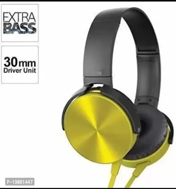 Sony Extra Bass On-Ear Wired Headphones with Mic (Multicolour) - Gold