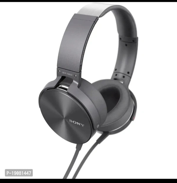 Sony Extra Bass On-Ear Wired Headphones with Mic (Multicolour) - Dove Gray
