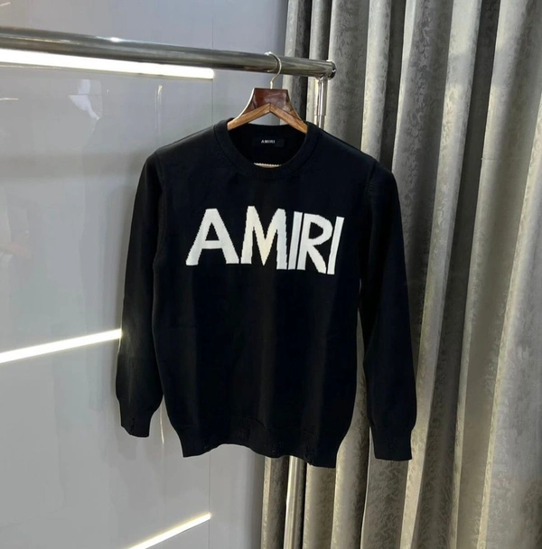 Amiri AmiRi Branded SweatShirt 280-300 GSM with Fleece - Black, XL