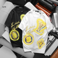 LoUis VuiTToN LoUiS VuiTToN Branded Tees 200 GSM Pure Cotton Heavy Quality - White, L