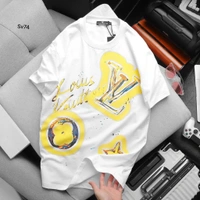 LoUis VuiTToN LoUiS VuiTToN Branded Tees 200 GSM Pure Cotton Heavy Quality - White, 4XL