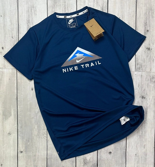 NikE Branded Tees 200 GSM Pure Cotton Heavy Quality - Dark Blue, XXL