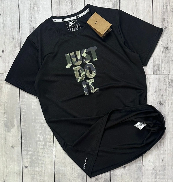 NikE Branded Tees 200 GSM Pure Cotton Heavy Quality - Black, 4XL