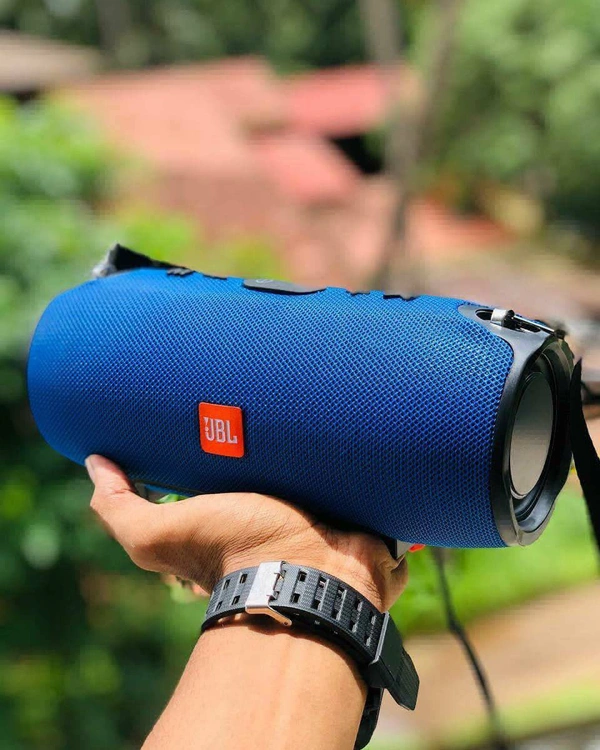 JBL Wireless Portable Bluetooth Speaker, Signature Sound with Powerful Bass Radiator, Vibrant Colors with Rugged Design - Black