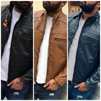 D & G Very Premium Quality D&G Leather Jacket Article - Black, M