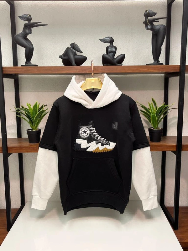 CONVERSE WINTER HOODIES FOR MEN  - Black, M