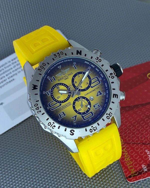 BREITLING Men’s Watch with date working Ring scroling - Yellow