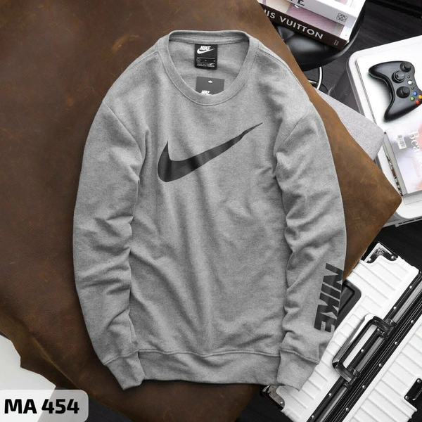 NikE NIKE Premium Sweatshirt Collections For Winter - Gray, XL