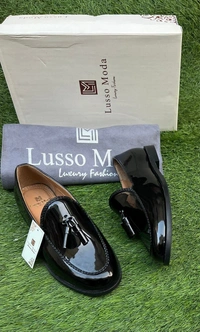 Lusso Moda Premium Quality Shoes  - Black, 8