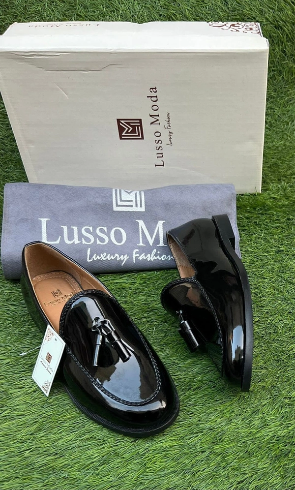 Lusso Moda Premium Quality Shoes  - Black, 8
