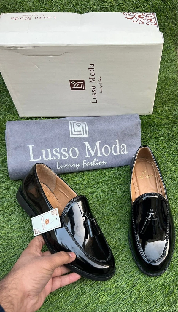 Lusso Moda Premium Quality Shoes  - Black, 9