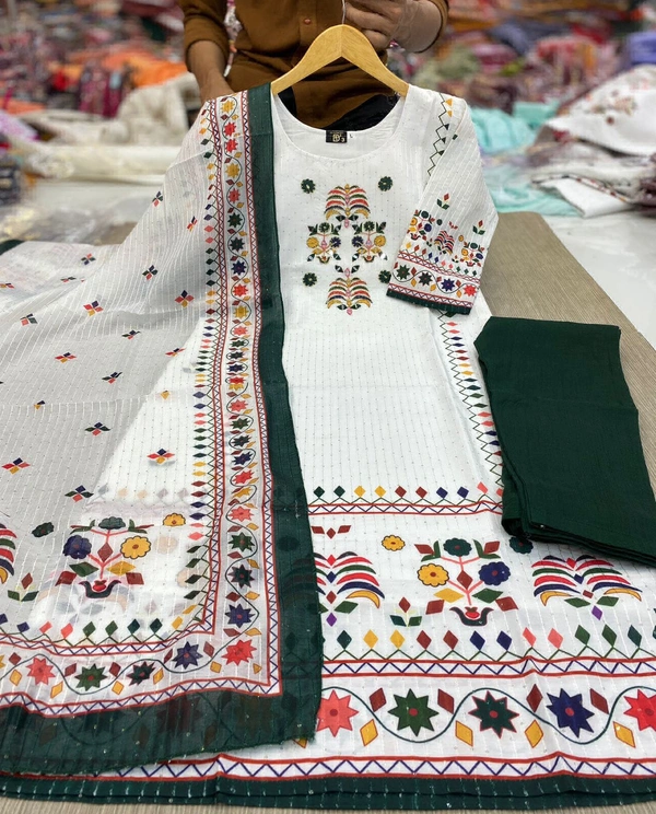 New Launching Beautiful printed Maslin kurta For Women  - Hollywood Cerise, 4XL