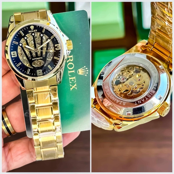 Classic style meets superp functional ;the iconic fluting found on many Rolex classic watches. Have a look on this timepiece - Gold