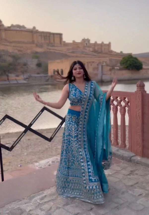 PRESENTING NEW DESIGNER  EXCLUSIVE CORDING SEQUANCE WORK LEHENGA CHOLI WITH DUPATTA