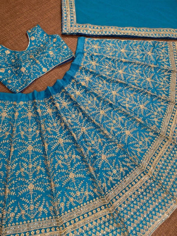 PRESENTING NEW DESIGNER  EXCLUSIVE CORDING SEQUANCE WORK LEHENGA CHOLI WITH DUPATTA