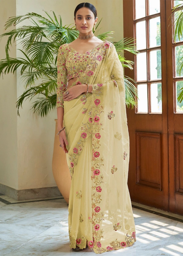 Newly Launched VC Titan Premium Sarees - Tickle Me Pink