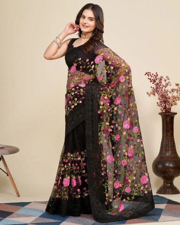 Newly Launched V Camaamika 8 Sarees  - Black