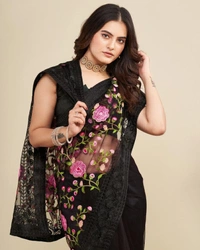 Newly Launched V Camaamika 8 Sarees  - Black