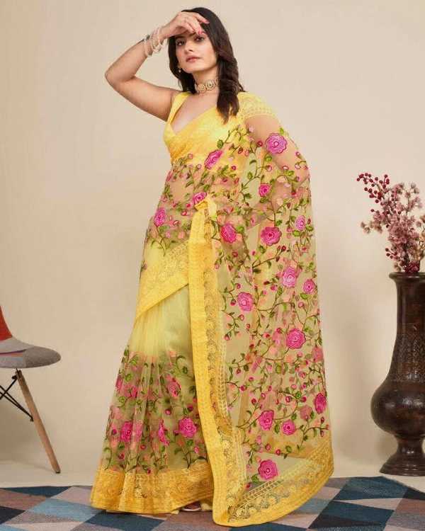 Newly Launched V Camaamika 8 Sarees  - Yellow