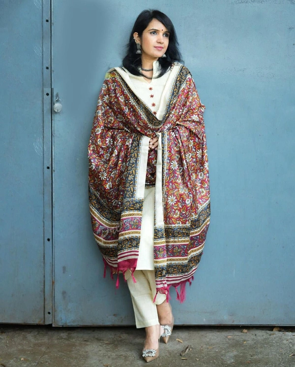Top Quality Premium Kurta Set For Women  - White