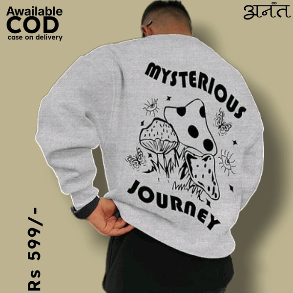 Men's Ultra-Soft Comfort T-Shirt/Sweatshirt: Your Go-To for Everyday Style - Gray, XXL