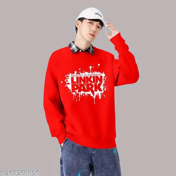 Versatile Men's T-shirt Sweatshirt | Premium Comfort & Style | Trendy Design" - Red, M
