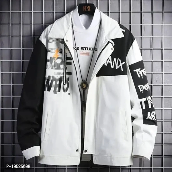 Men's Winter Fleece Zipper Sweatshirt - Warmth Guaranteed! - White, S
