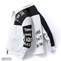 Men's Winter Fleece Zipper Sweatshirt - Warmth Guaranteed! - White, M
