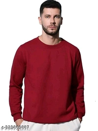 Cozy Crewneck & Full Sleeves: Your Winter Essential! - Red, XXL