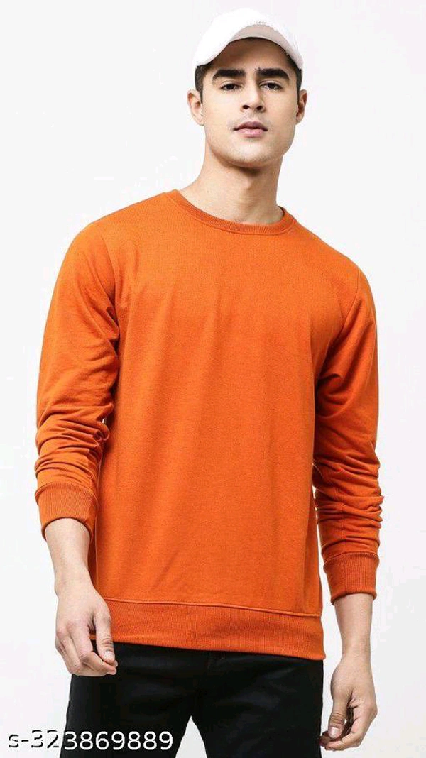 Cozy Crewneck & Full Sleeves: Your Winter Essential! - Web Orange, L