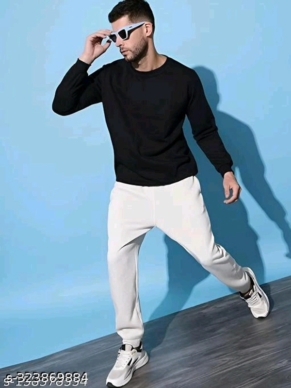 Cozy Crewneck & Full Sleeves: Your Winter Essential! - Black, S