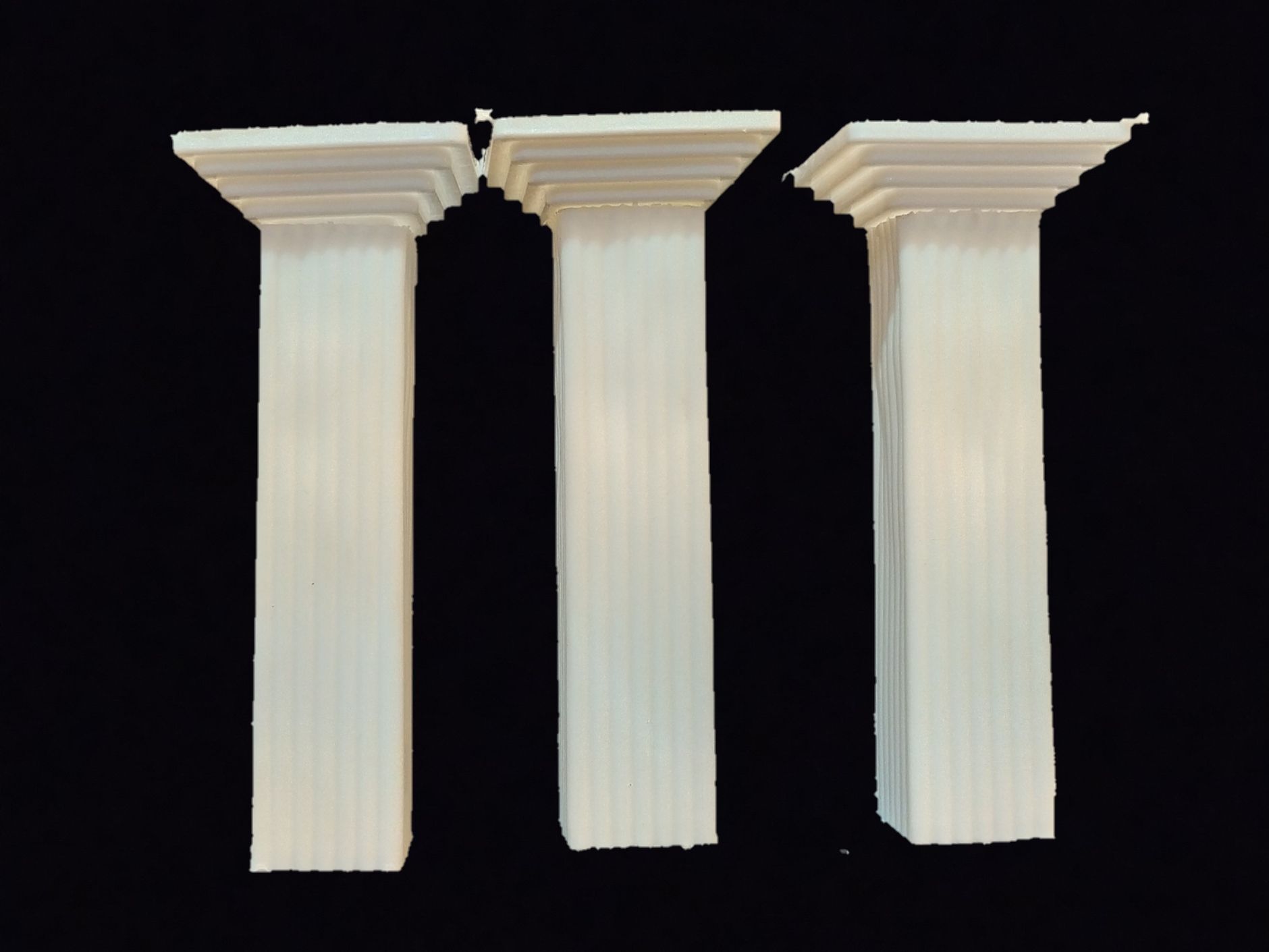 MARKS AND SPENCER 4 White Plaster Cake Pillars With Dowelling Rods Wedding  New £7.00 - PicClick UK