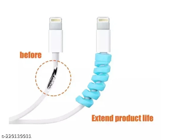 12 pcs universal multipurpose spiral charger usb cable protector
