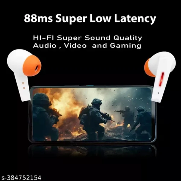 Tunifi TANK AI Calling Air buds Neckband TWS Earbuds ASAP Charge Headphone Bluetooth Headset (White, True Wireless)